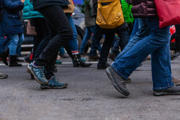 istock Environmental activists march in city 1197175304