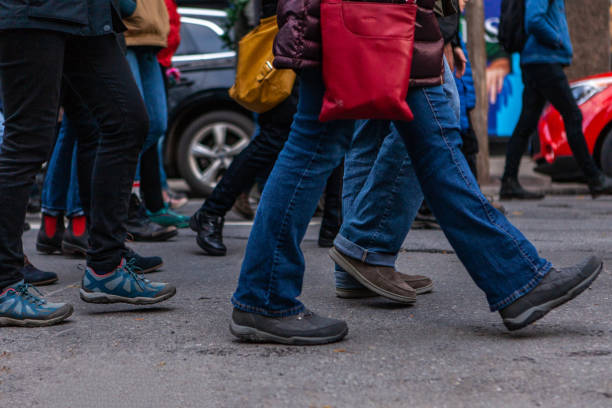 istock Environmental activists march in city 1197175316