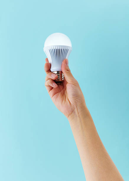 LED light bulb stock photo