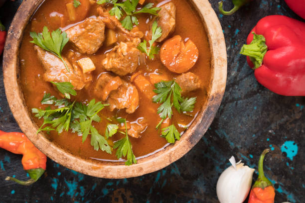istock Beef goulash served in bowl 1197180775