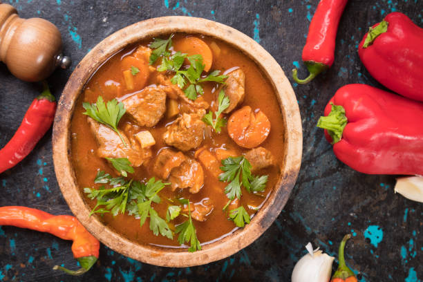 istock Beef goulash served in bowl 1197180835