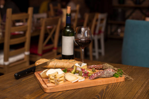 istock Cheese, sausages and red wine as an appetizer 1197181942