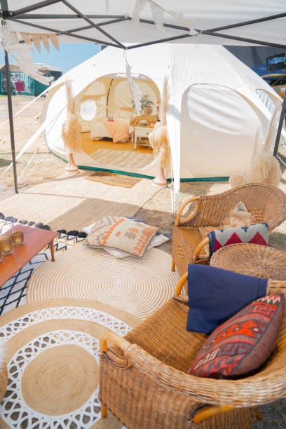 istock Glamping tent and set up at Mount Maunganui 1197182041
