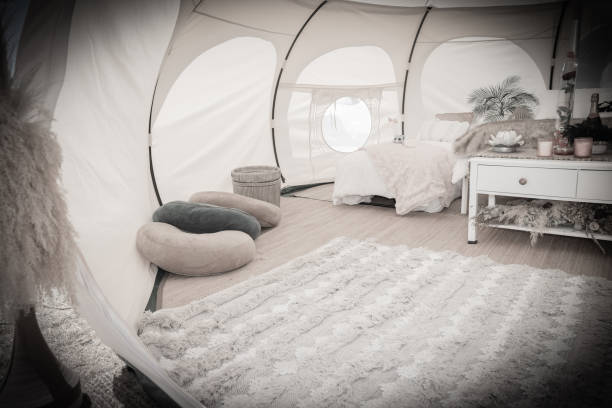 istock Glamping tent and set up at Mount Maunganui 1197182042