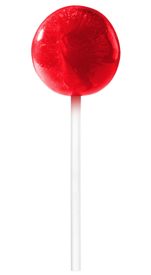Crack pot fajance aktivitet A Red Lollipop On A White Background Stock Photo - Download Image Now - Cut  Out, Lollipop, Candy - iStock