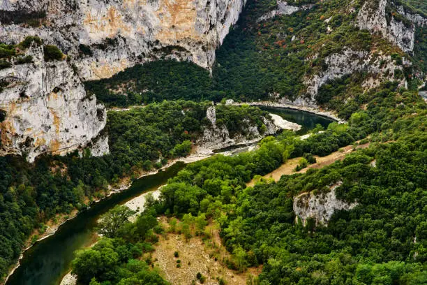 Photo of The beautiful valley at Gorges de l'Ardèche in South France