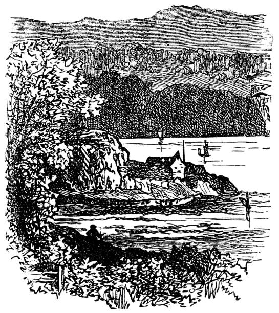 illustrations, cliparts, dessins animés et icônes de le détroit de menai à gwynedd, pays de galles - 19ème siècle - gwynedd
