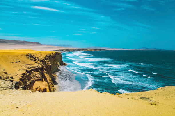 istock Desert and ocean in Peru 1197190203