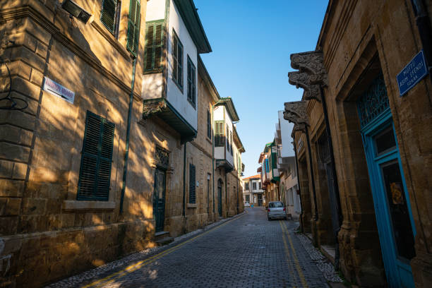 Nicosia/Cyprus-december 16, 2019: the streets and old buildings of the largest city, capital, and seat of government of the island of Cyprus