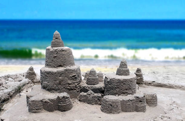 istock Sand castle at the beach 1197198676