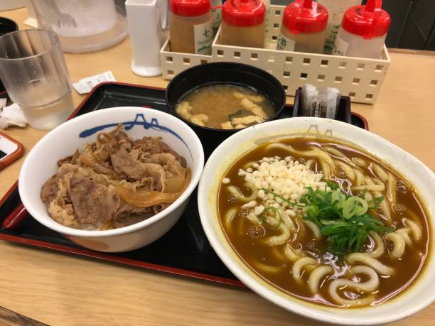 istock Japanese curry beef rice and udon 1197199871