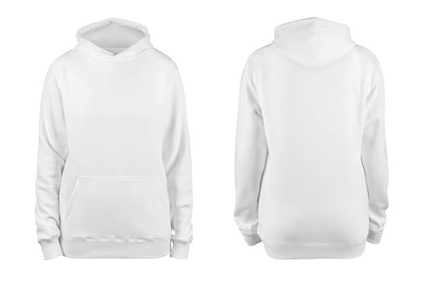 istock woman's white blank hoodie template,from two sides, natural shape on invisible mannequin, for your design mockup for print, isolated on white background 1197201428