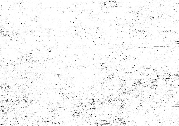 schwarz-weiß grunge urbanen texturvektor mit kopierraum. abstrakte abbildung von oberflächenstaub und rauer, schmutziger wandhintergrund mit leerer schablone. verspannungs-oder schmutz-und schadenseffekt-konzept-vektor - beschädigt stock-grafiken, -clipart, -cartoons und -symbole