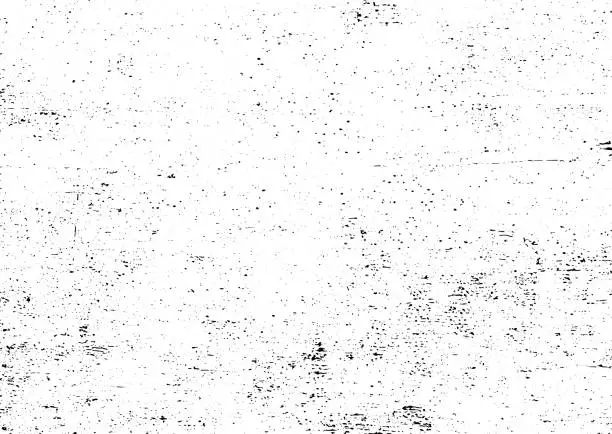 Vector illustration of Black and white grunge urban texture vector with copy space. Abstract illustration surface dust and rough dirty wall background with empty template. Distress or dirt and damage effect concept - vector