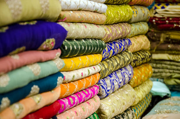 istock Colorful Textile From India and Pakistan 1197207028