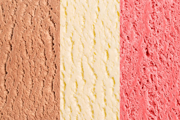 istock Neapolitan ice-cream texture or background. 1197223508