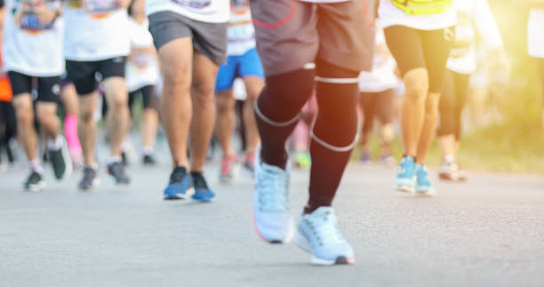 istock Motion blur of Marathon running 1197224144