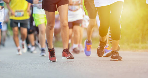 istock Motion blur of Marathon running 1197224167