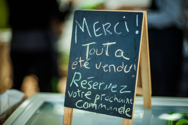 istock French sign saying 