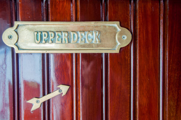 istock Brass sign on cruise ship 1197228151