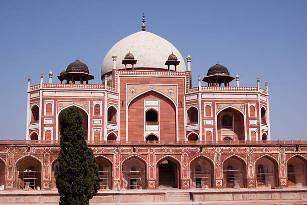 la tombe de humayun à delhi, inde - india new delhi indian culture pattern photos et images de collection