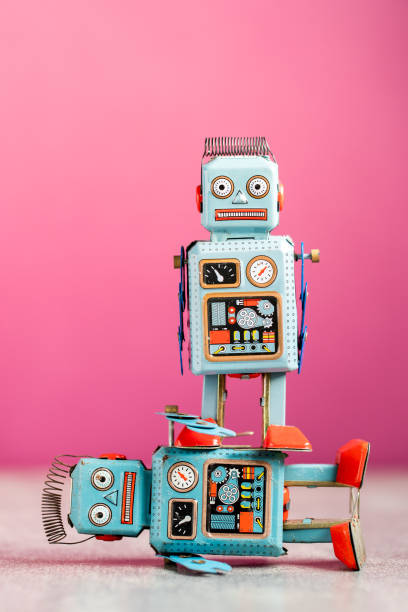 istock Vintage retro robot tin toy 1197235022