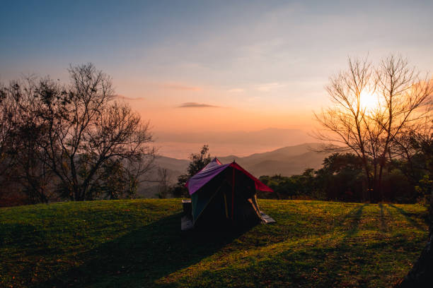 istock Sunrise view at the high mountain. 1197244572