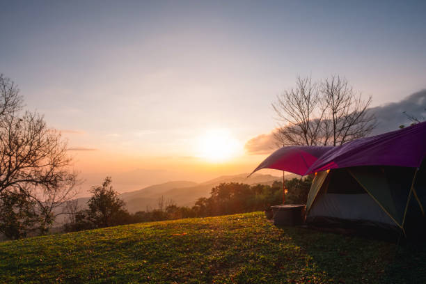istock Sunrise view at the high mountain. 1197244573