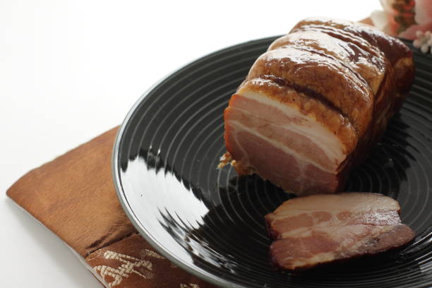 istock Chinese food, roasted pork sliced on dish 1197244797