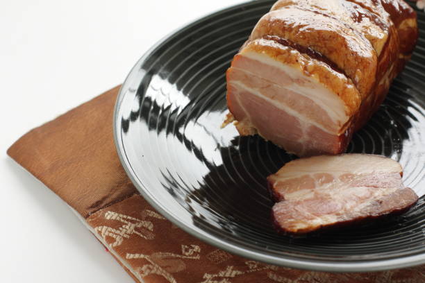 istock Chinese food, roasted pork sliced on dish 1197244842