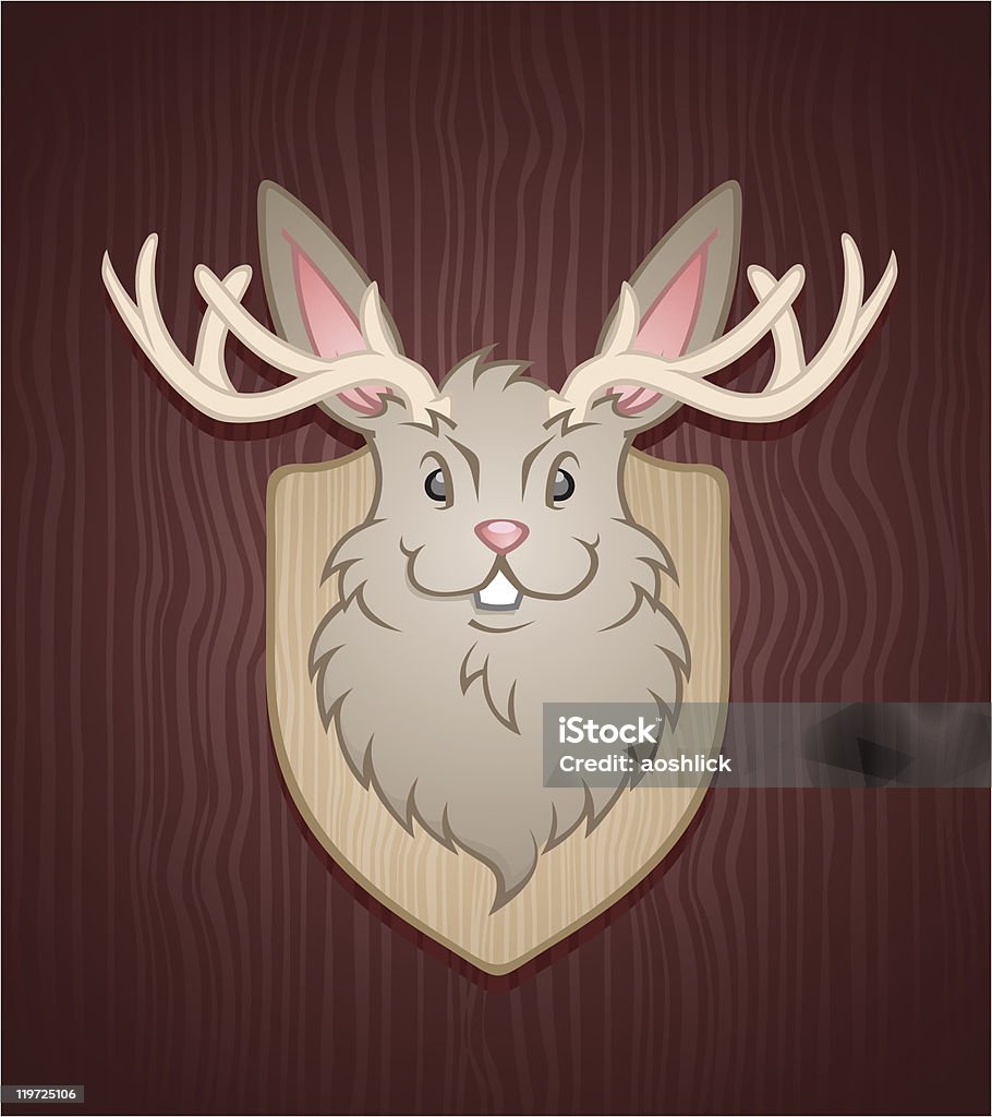 Jackalope - Grafika wektorowa royalty-free (Płyta)