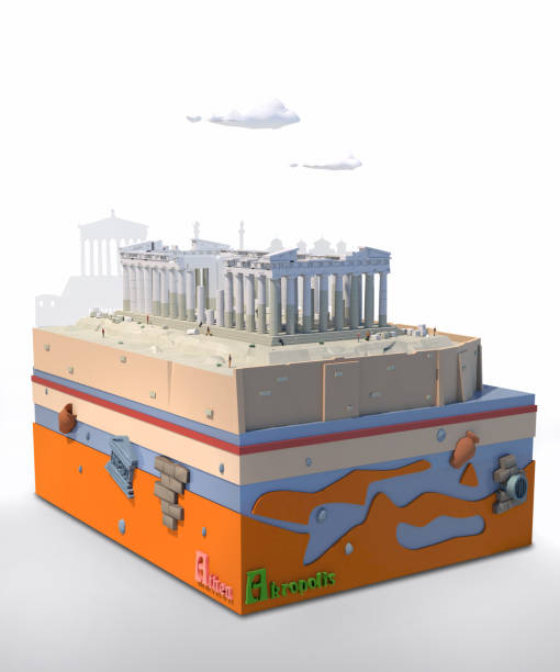 istock Famous Buildings VIII - Acropolis (Side View) 1197253040