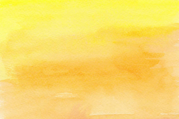 Yellow Orange Watercolor Background Ombre Paint Soft Texture Stock  Illustration - Download Image Now - iStock