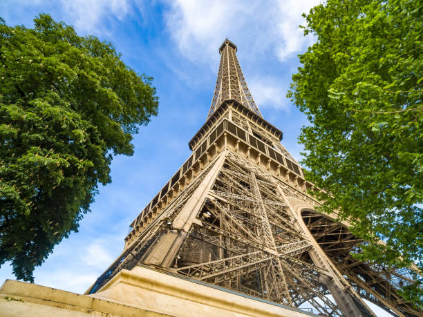 istock Tour Eiffel (Eiffel Tower) located on Champ de Mars in Paris, named after engineer Gustave Eiffel. Tower is tallest structure in Paris and most visited monument in world. France 1197258980