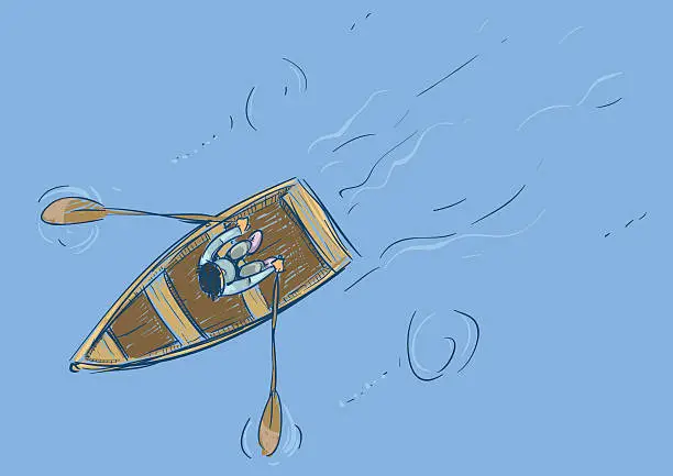 Vector illustration of boat