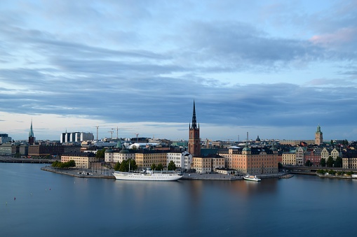 Sweden’s capital and Old Town on an early summer’s evening.