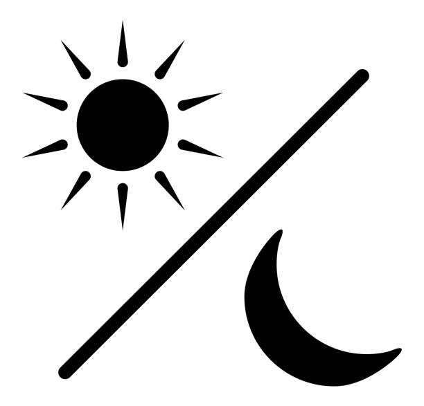 illustrazioni stock, clip art, cartoni animati e icone di tendenza di icona silhouette glifo sole e luna, simbolo nero giorno e notte, illustrazione semplice dell'elemento vettoriale piatto isolata su sfondo bianco - sequenza giorno e notte