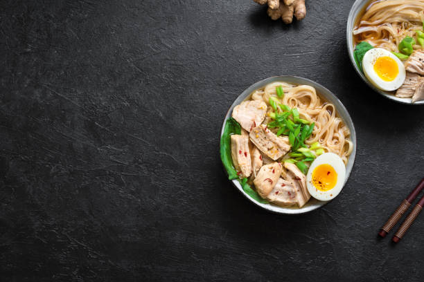 istock Japanese ramen soup with chicken 1197267565