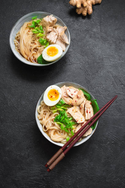 istock Japanese ramen soup with chicken 1197267577