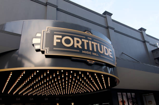 Fortitude music hall entrance stock photo