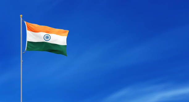 istock INDIA FLAG FLYING HIGH WITH PRIDE india independence day republic day 1197268569