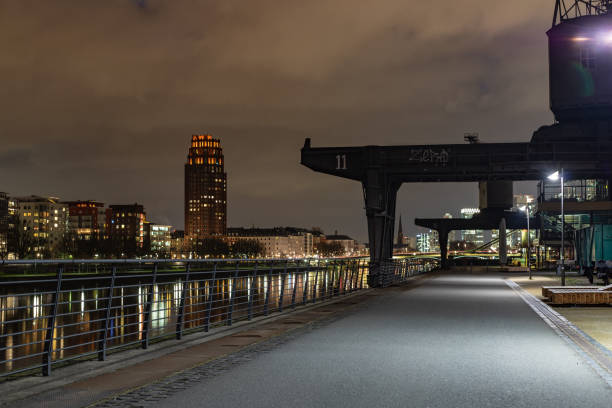 istock Frankfurt am Main Osthafen at night 1197270568