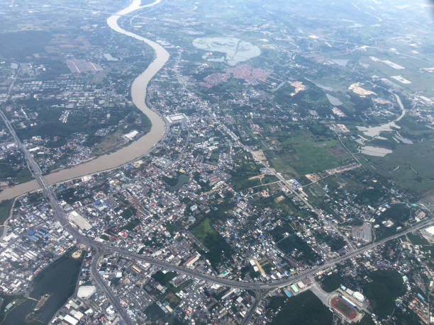 istock Landscape of city While the plane is flying 1197272653