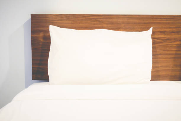istock Blurred white  bed room in alone concept. 1197273538