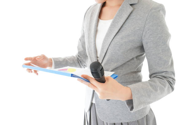 istock Young business woman having a presentation at office 1197278069