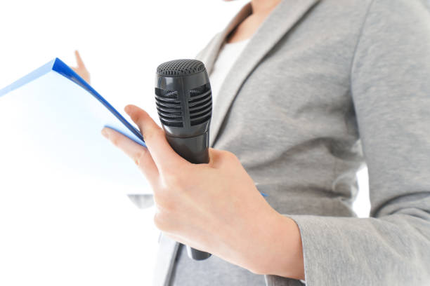 istock Young business woman having a presentation at office 1197278086