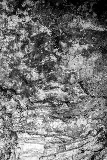 istock Texture of an old stratified rock 1197280639