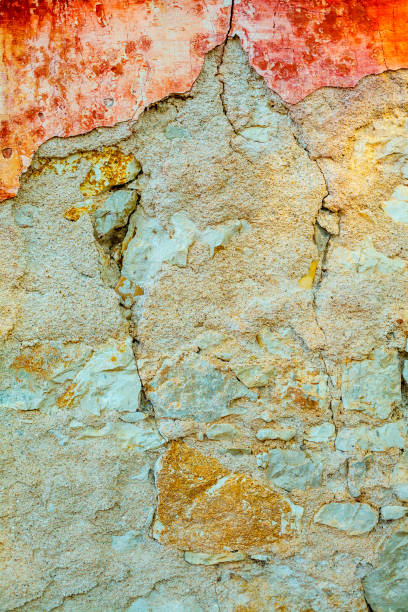 istock Texture of the wall with old pink paint 1197281059