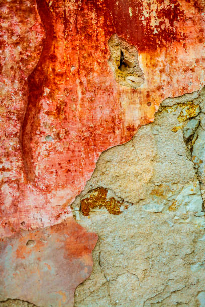istock Texture of the wall with old pink paint 1197281138
