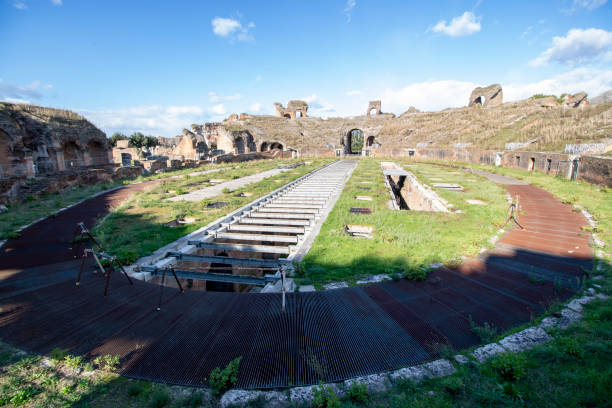 anfiteatro - spartacus foto e immagini stock